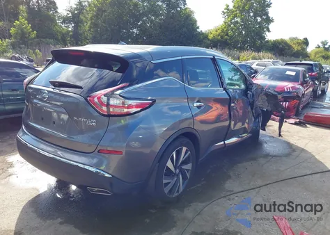 2015 Nissan Murano Platinum из США, поврежденный, VIN 5N1AZ2MH2FN280940